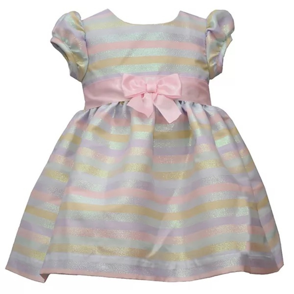 Bonnie Jean | Striped Jacquard Dress